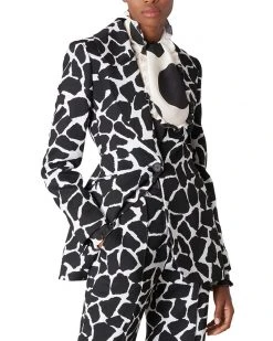 Carolina Herrera One-Button Wool-Blend Jacket Women Suits & Separates