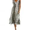 Carolina Herrera Ruffle Midi Dress Women Dresses