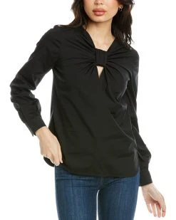 Carolina Herrera Wide Sleeve Knot Shirt Women Tops