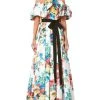 Carolina Herrera Off-Shoulder Dramatic Drape Gown Women Dresses