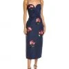Carolina Herrera Sweetheart Silk Midi Dress Women Dresses