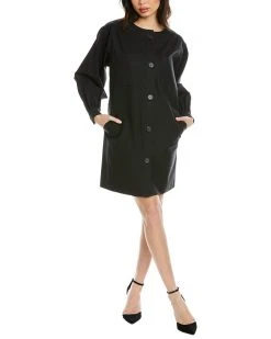 Carolina Herrera Oversized Patch Pocket Shirtdress Women Dresses