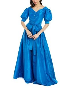 Carolina Herrera Off-The-Shoulder Silk Gown Women Dresses