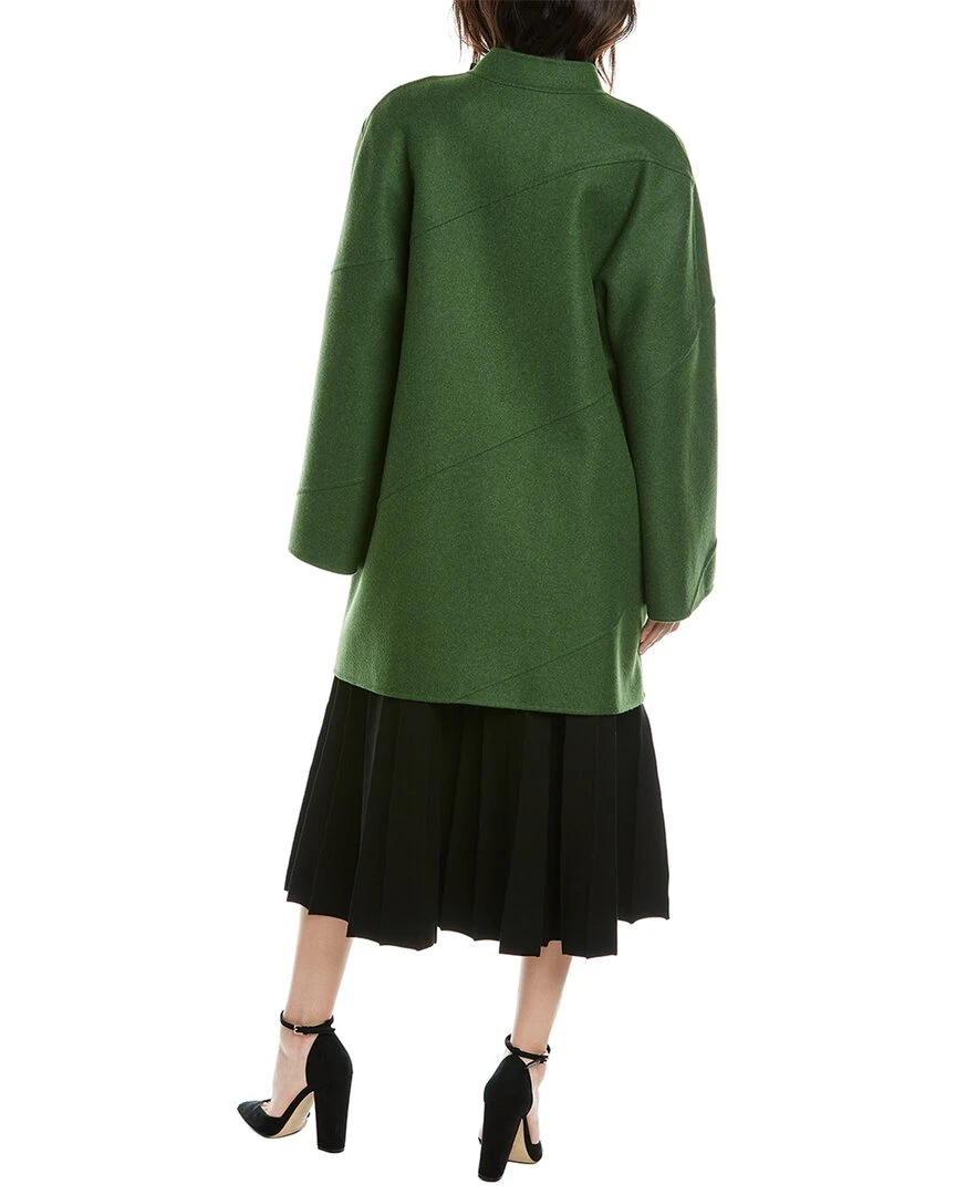 Carolina Herrera Wool-Blend Wide Sleeve Oversize Coat Women Outerwear 2 Carolina Herrera Wool-Blend Wide Sleeve Oversize Coat Women Outerwear - Image 2