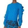 Carolina Herrera Puff Sleeve Knit Top Women Sweaters & Knits