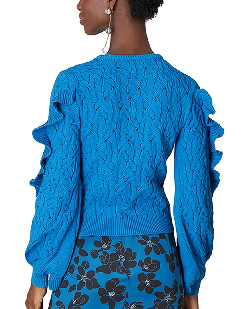 Carolina Herrera Puff Sleeve Knit Top Women Sweaters & Knits 2 Carolina Herrera Puff Sleeve Knit Top Women Sweaters & Knits - Image 2