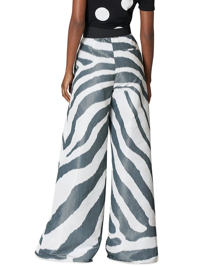 Carolina Herrera Zip Front Wide Leg Pleated Pant Women Pants 2 Carolina Herrera Zip Front Wide Leg Pleated Pant Women Pants - Image 2