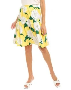 Carolina Herrera Ruffle A-Line Skirt Women Skirts