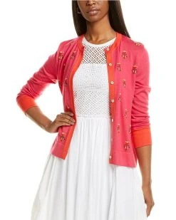 Carolina Herrera Wool & Silk-Blend Cardigan Women Sweaters & Knits