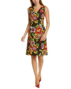 Carolina Herrera Silk-Blend Dress Women Dresses