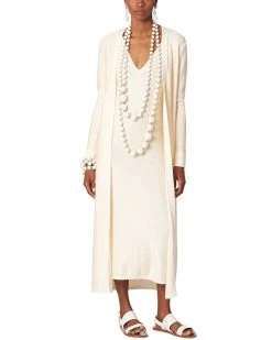 Carolina Herrera Long Sleeve Wool-Blend Duster Women Dresses
