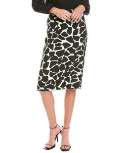 Carolina Herrera Wool-Blend Pencil Skirt Women Skirts