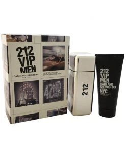 Carolina Herrera Men's 212 VIP 2pc Gift Set Cologne & Aftershave